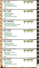 Menu La Strada Pizza - Les tacos suite