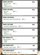 Menu La Strada Pizza - Les menus suite