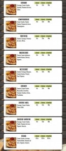 Menu La Strada Pizza - Les pizzas page 4