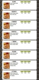 Menu La Strada Pizza - Les pizzas page 2