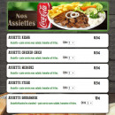 Menu La Strada Pizza - Les assiettes