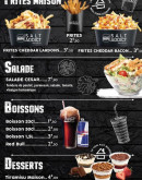 Menu Salt Addict - Les frites, boissons et desserts,...