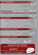 Menu L’atelier gourmand - Burgers, salades, formule enfant,...