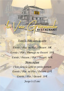 Carte et menu de La Voie Gourmande à Saint Gengoux le National — Les formules, menu enfant