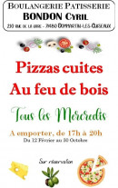 Carte et menu de Boulangerie Pâtisserie Cyril Bondon à Dommartin les Cuiseaux — La carte des pizzas