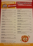 Carte et menu de La Pizzeria Bressane à Varennes Saint Sauveur — La carte