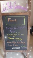 Carte et menu de La Folie Gourmande à Savigny en Revermont — Exemple de menu
