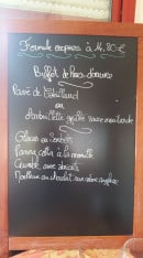 Menu Brasserie de l'épau - Exemple de menu