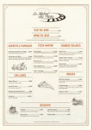 Menu Le Bistrot des Pistes - Assiettes, pizzas, salades,....