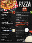 Menu Le twenty4 - Les pizzas