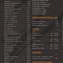 Menu Le Vaud' - Les bières, vins, ...