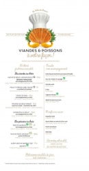 Menu Novotel - Viandes et poissons 