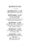 Menu Hôtel Angleterre - Les palettes du chef