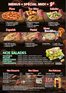 Menu Di Napoli Pizza - Les menus spécial midi, salades et desserts,...