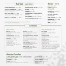 Menu Signorizza - Les apéritifs, cocktails, bières,...