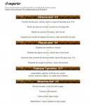 Menu Auberge Des Hunaudieres - La carte à emporter