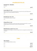Menu La Taverne Le Mans - Les bières bouteilles et cidres