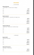 Menu La Taverne Le Mans - Les vins rosés