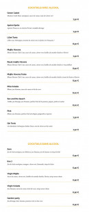 Menu La Taverne Le Mans - Les cocktails