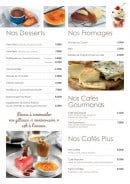 Menu Les Relais d'Alsace - Les desserts, fromages et café