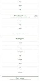 Menu Les jardins de marolles - Menus
