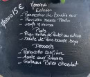 Menu Chez cathy - Le menu
