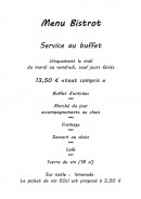 Menu À la table du puisard - Le menu bistrot
