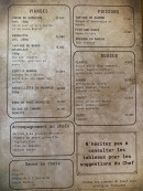 Menu Bistro Gueranger - Les viandes, poissons et burgers, ...