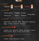 Menu Brooklyn - Les tacos