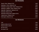Menu Le régal - Les formules et boissons