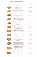 Menu Pizza Benêto - Les pizzas à base de sauce tomate