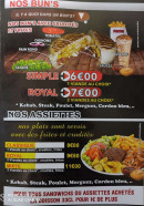 Menu Royal kebab - Les bun's et assiettes