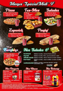 Menu Di Napoli Pizza - Les menus, desserts, ...