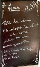Menu Le Saint Jean - Un exemple de menu