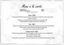 Menu Domaine de l'Epau - Menu à la carte