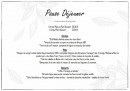 Menu Domaine de l'Epau - Pause déjeuner