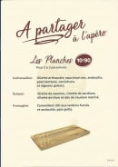 Menu O' Bistro - Planches
