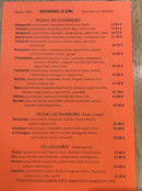Carte et menu de Brasserie Pizzeria Le Zinc à Bassens — Les pizzas