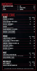 Menu Le Docker - Les apéritif s et cave