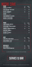 Menu Le Docker - Cave