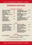 Menu 5 points - Planches à partager, plats et desserts 