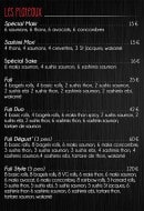 Menu Fuji Sushi - Les plateaux