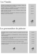 Menu La bonne fourchette - Les viandes et gourmandises du pâtissier