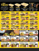 Menu Mistral Food - Les tacos et burgers