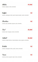 Menu Pizza Chic - Les pizzas au viandes