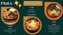 Menu Rice to meet you - Les plats