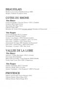 Menu Génépi - Les vins 2