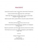 Menu La Taiga - Le menu à 36,9€