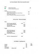 Menu La Taiga - Les vins page 4