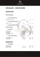 Menu Le Chalet de Courchevel - Les vins